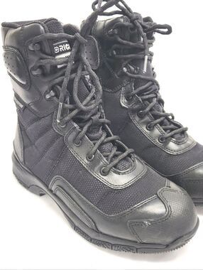 ORIGINAL S.W.A.T HAWK 9  Women's 8.5 Black Leather Tactile Boots Waterproof